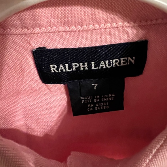 Ralph Lauren Girl Pink Long Sleeve Polo NEW!! - Picture 3 of 6